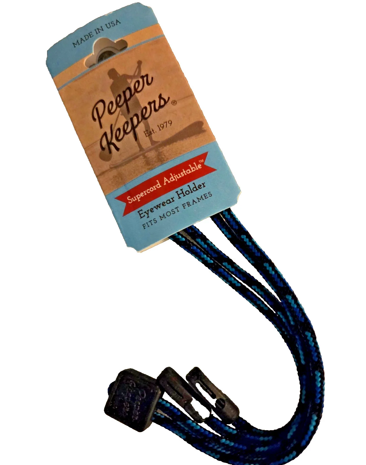 Peeper-Keeper Braided Leather Eyeglass Retainer in Dark Brown Made in the U.S.A. 4