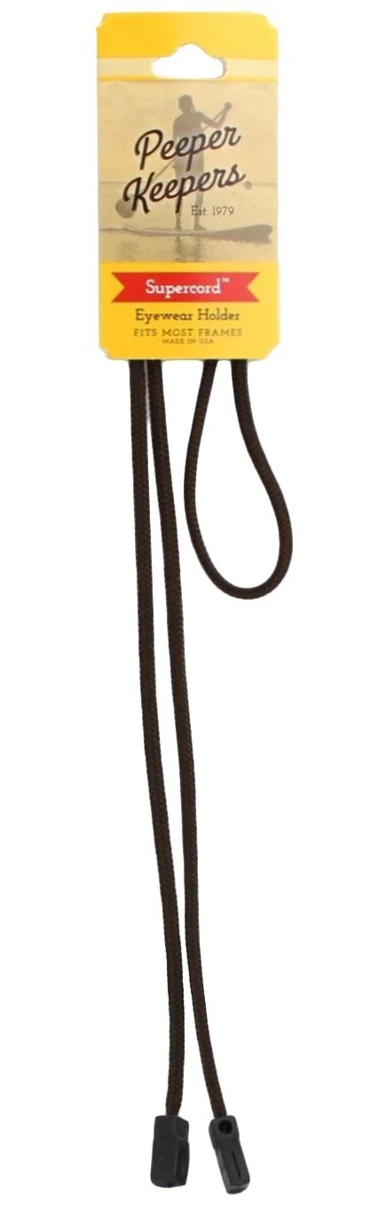 Peeper Keeper Round Leather Eyeglass Retainer in Light Brown Made in the U.S.A. 3