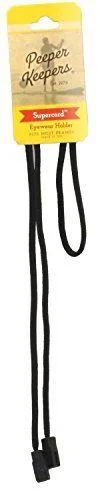 Peeper Keepers Nylon Retainer Sunglasses Holder Eyeglass Chain Men/Women Black
